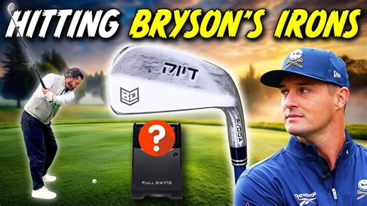 A full range session with Bryson DeChambeau’s actual irons