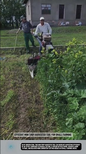 Efficient Mini Crop Harvester Tool for Small Farming #tools