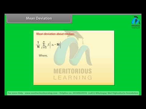 CLASS 11TH | Maths | Statistics | ENGLISH MEDIUM | #meritoriouslearning