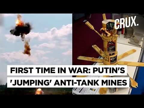 Russia's PTKM-1R Targets Ukraine Tanks I Jumping Mines That Rain Explosives Never Seen Before In War