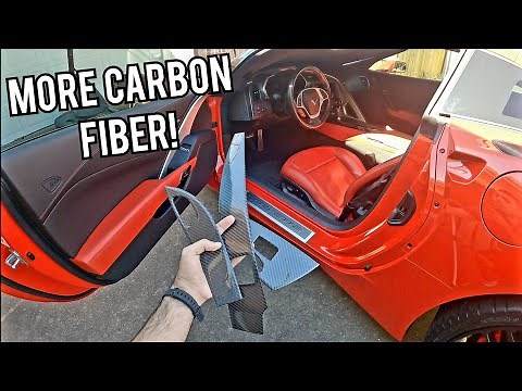 MORE Corvette C7 CARBON FIBER Interior Mods and Installation!