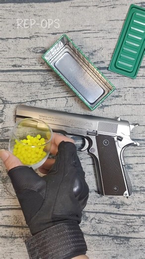 title：All-Metal Colt 1911 Replica Toy Gun Showcase #short #airsoft