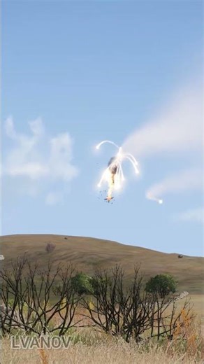 Awesome! A supersonic missile successfully destroyed an enemy fighter jet | Arma 3