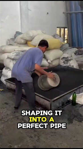 How Tiny Pellets Become Giant Pipes! 🏗️ #machinery #production #shorts