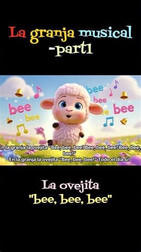 La granja musical part1/🐑 Ovejita, 🐥Pollito/Canción Infantil de Animales🐑🐥