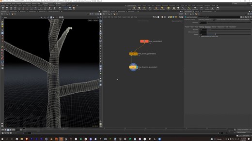 houdini使用KineFX和Labs Tree Tools进行程序化生长
