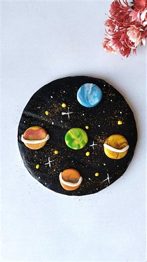 Easy Creative Clayart Ideas | How to Make a DIY solar system planet with clay #shorts #viral #clay