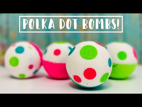 Make Bath Time Fun with Colorful Polka Dot Bath Bombs!