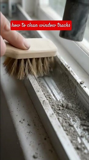 How to Clean Window Tracks Like a Pro Easy DIY Window Cleaning Tips #getwelldesign #windowcare
