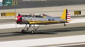 Harrison Ford flies classic spitfire plane in Santa Monica in 2013