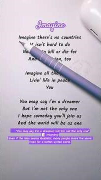 Easy English Karaoke | Imagine – Sing & Learn English
