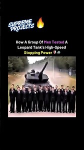 How they stopped a Leopard tank at full speed 🚓⚡