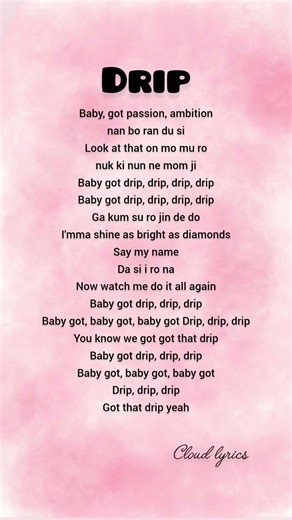 "DRIP" Lyrics - BABYMONSTER #lyrics #drip #babymonster #trending #ytshorts