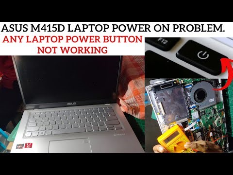 Asus M415D Laptop power on problem || Laptop power button not working #charging but not powering on