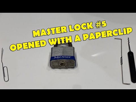 How To Open Master Lock #5 with a Paper Clip 📎