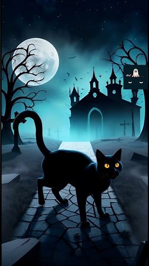 👻 The Cat That Guards the Graves at 3AM… #horror #creepypasta #viral