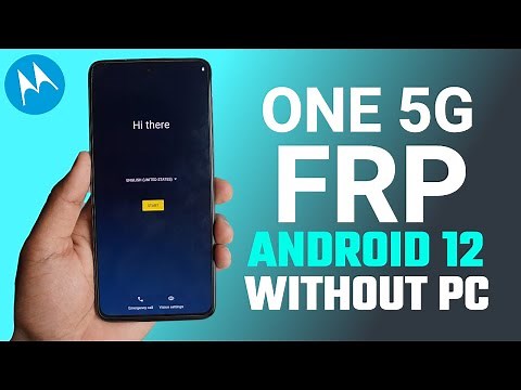 Motorola One 5g Ace Android 12 FRP Bypass Without PC 2023 [Fusion/Hyper/Action/UW]