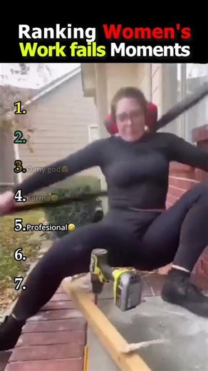 Ranking Women’s Work Fails Moments 😂😱 #shorts #viral #funny #funnymoments