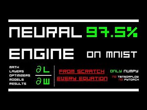 Explaining The Entire Math & Coding A Neural Engine From Scratch Using Only NumPy (MNIST 97.5%)