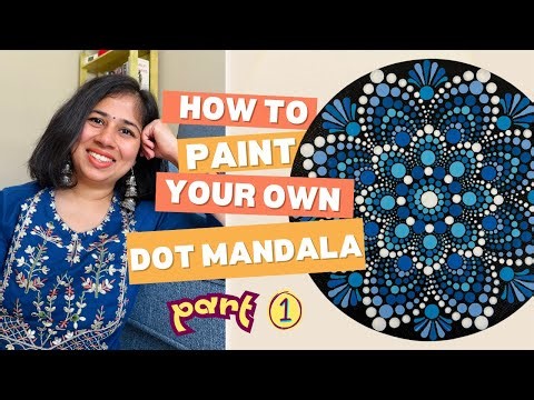 PAINT your own DOT MANDALA I Beginners course I Part 1 - Tools needed to make Dot Mandala Painting 💛