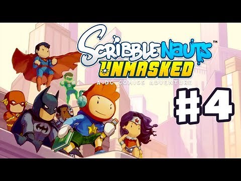 Scribblenauts Unmasked - Gameplay Walkthrough Part 4 - Wayne Manor (PC, Wii U, 3DS)