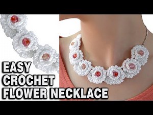 Step-by-Step Crochet Flower Necklace for Beginners