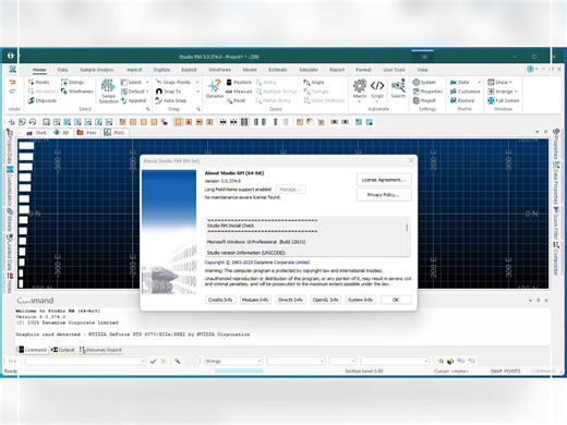 Datamine Studio RM 3.0.374 矿山资源和储量评估建模工具Datamine Studio RM