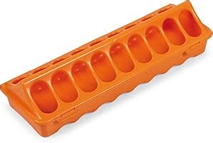Amazon.com: Chick Feeder, Medium (18 chick) Color: Orange : 露臺、草皮與花園