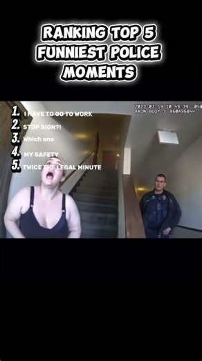 Ranking the Most Hilarious Cop Fails #shorts #funnyshorts #comedy