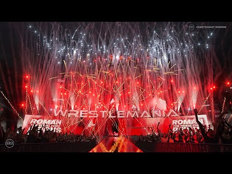 WWE WrestleMania XL (40) Stage Reveal Part 2: Roman Reigns Tribal Chief Entrance & Pyro Animation