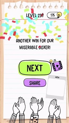 Brain Test Level 237 Answer | Help the blue boxer once again