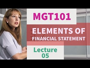 MGT101 | Module 1 | Topic 005 | Elements of Financial Statements | Easy Concepts | #VU