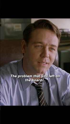 A Beautiful Mind (2001) | Delivering Work and an Unexpected Invite