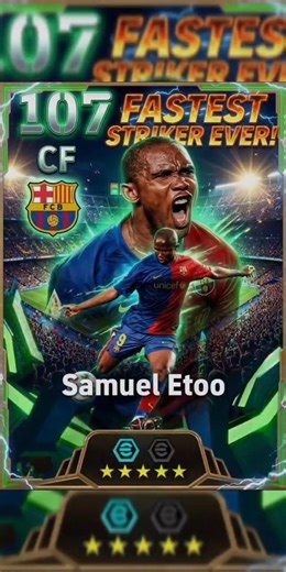 New Samuel eto'o 107🤯🥶..#efootball #efootballmobile #pes #fifa #shorts #YJR_Games