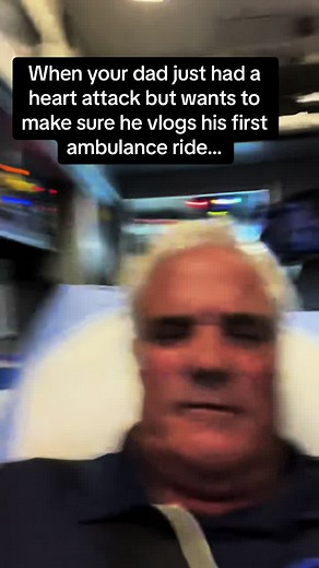 Dads first ambulance ride! #fyp #ambulance #vlog