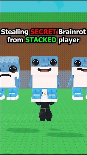 Stealing SECRET LOS TRALALERITOS from stacked player in Steal a Brainrot #roblox #stealabrainrot