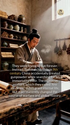15K views · 163 reactions | How did a failed immortality potion change warfare forever? #history #ancientdiscoveries | Mysteries Knowledge | Facebook