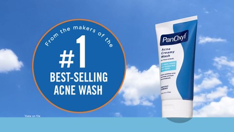 PanOxyl Antimicrobial Hydrating Acne Creamy Wash, 4% Benzoyl Peroxide, 6 Ounce