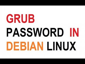 How to set grub password in Debian | Solved
