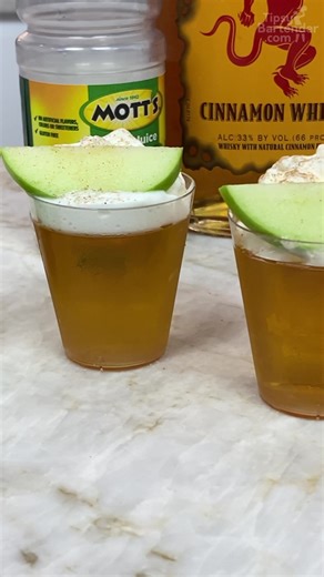 Fireball Apple Pie Jello Shots #jello | jello shots