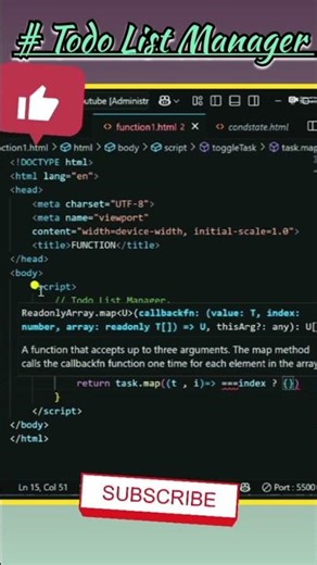 Todo List App in JS😘🔥|| #javascript #webdevelopmet #frontendcourse #coding