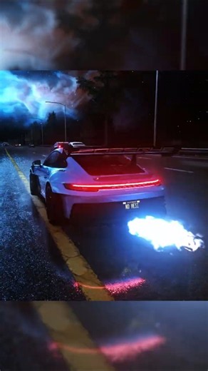 The Baby Blue GT3 RS Was Made for Nights Like This on a Wet Highway | AC 🌙🔊