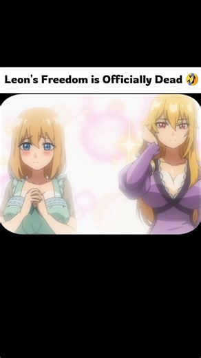 Leon Gets Screwed by the Plot Again!😂 trapped in a dating sim season 2 episode 12 #anime #shorts