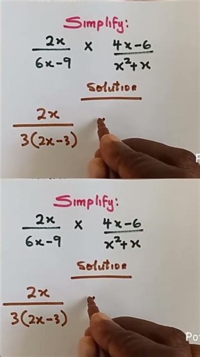 How to Simplify Algebraic Expressions #maths #algebra #shorts