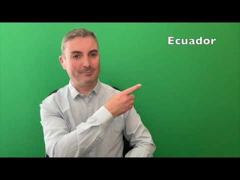 Signs for countries in South America