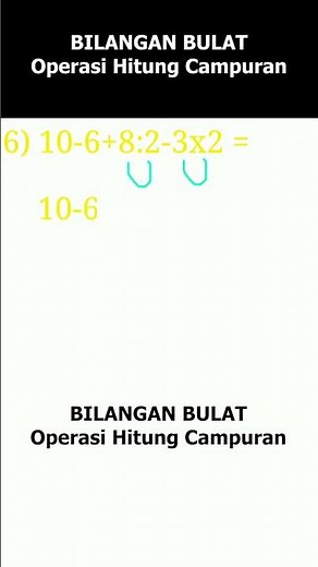Bilangan Bulat Kls 6 Operasi Hitung Campuran #matematika