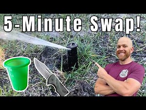How to Replace a Sprinkler Head in 5 Minutes | Hunter Orbit Rainbird