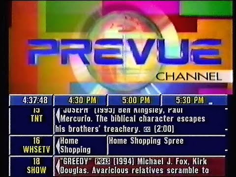 Prevue Channel + channel surfing (April 7, 1996)