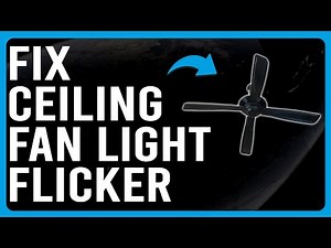 How To Fix Ceiling Fan Light Flicker (How To Repair A Flickering Ceiling Light)