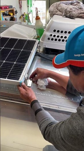 RV How To: Install RV Solar Panels On an Airstream Trailer #shorts #GotRVSolar RV Solar Systems